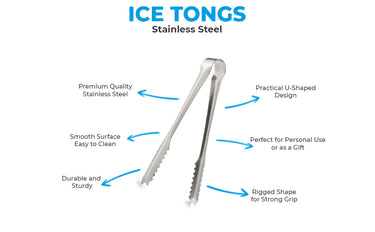 Barcool Ice Tongs Stainless Steel
